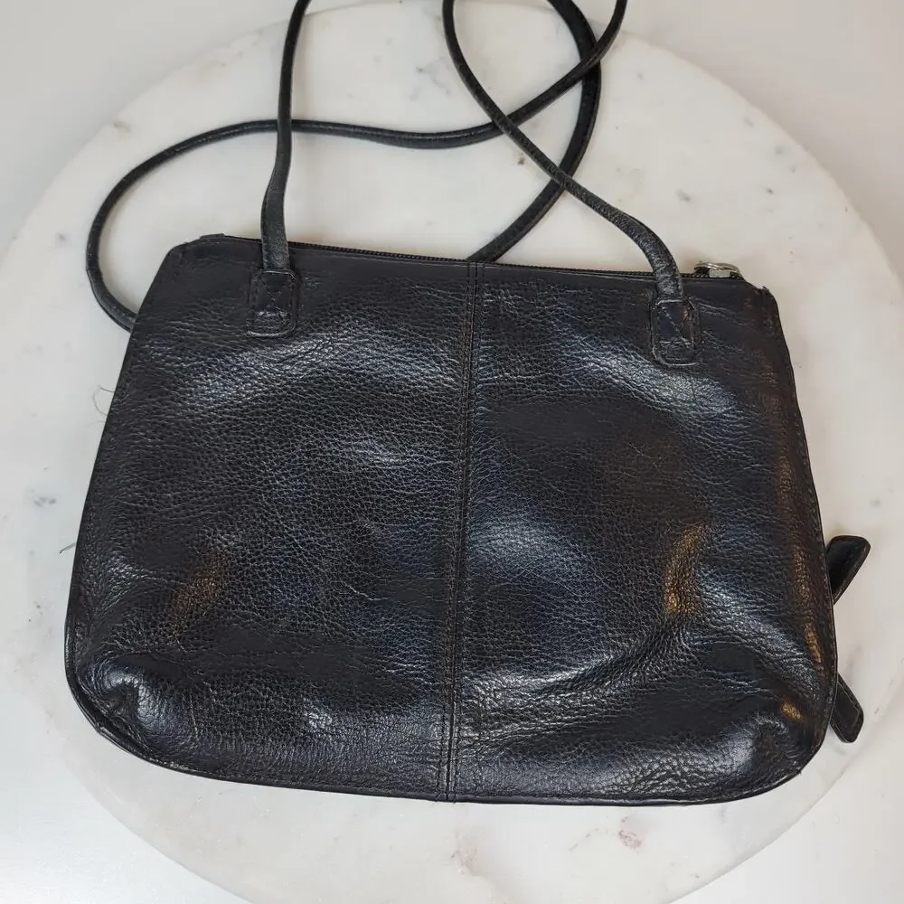 VTG Fossil Black Pebbled Leather‎ Purse 9